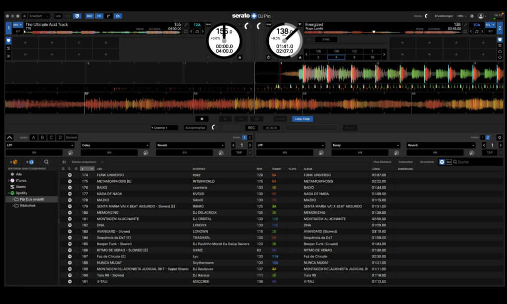 Serato DJ Pro 4.02 mit Spotify-Integration