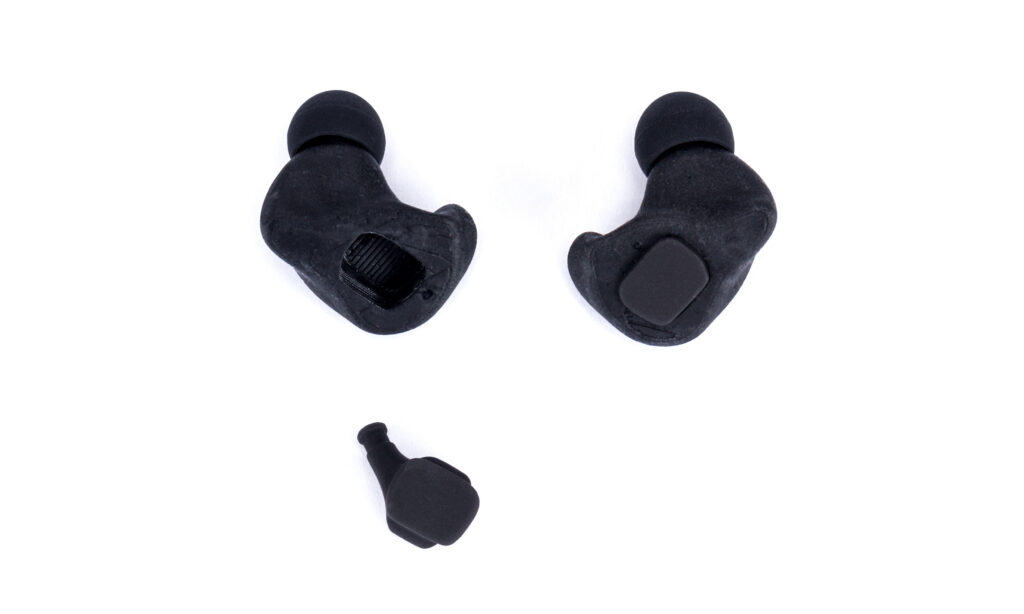 … auf die Schlafschutzmodule aufgesteckt