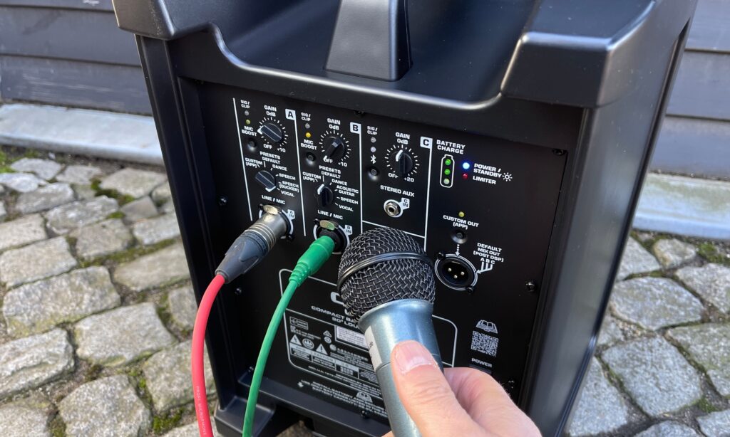 Kanal 1 ist der bevorzugte Mikroanschluss