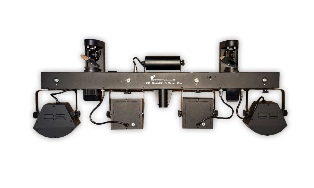 Auf der Vorderseite sind vier kleine Strobe-LEDs verbaut
