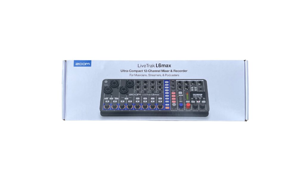 Der Versandkarton des Zoom LiveTrak L6max