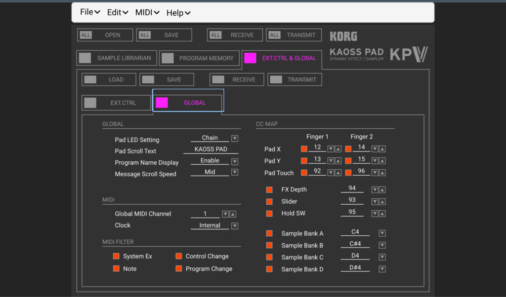 Der KPV Editor läuft auf Google Chrome … 