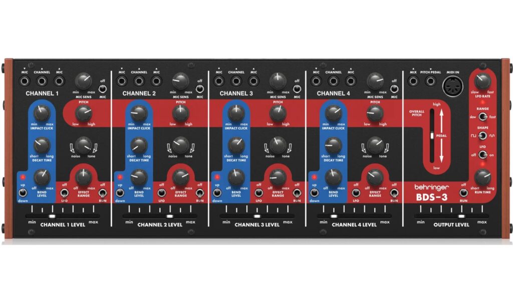 Behringer BDS-3: Oberfläche.