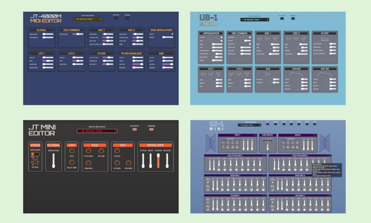 Behringer Synthesizer: Freeware Web-Editoren Artikelbild