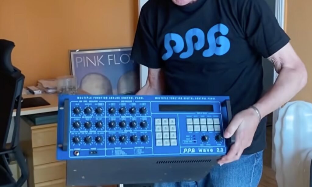 Screenshot: Wolfgang Palm Youtube-Video mit der PPG Wave 2.3 Neuauflage