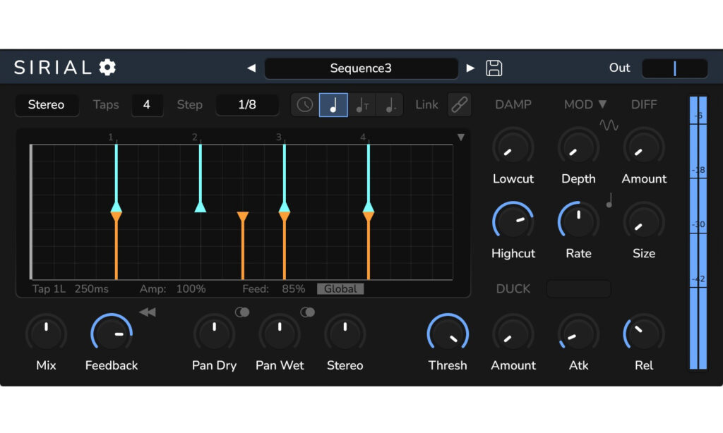TiagoLr Sirial Plugin Test Bedienoberfläche