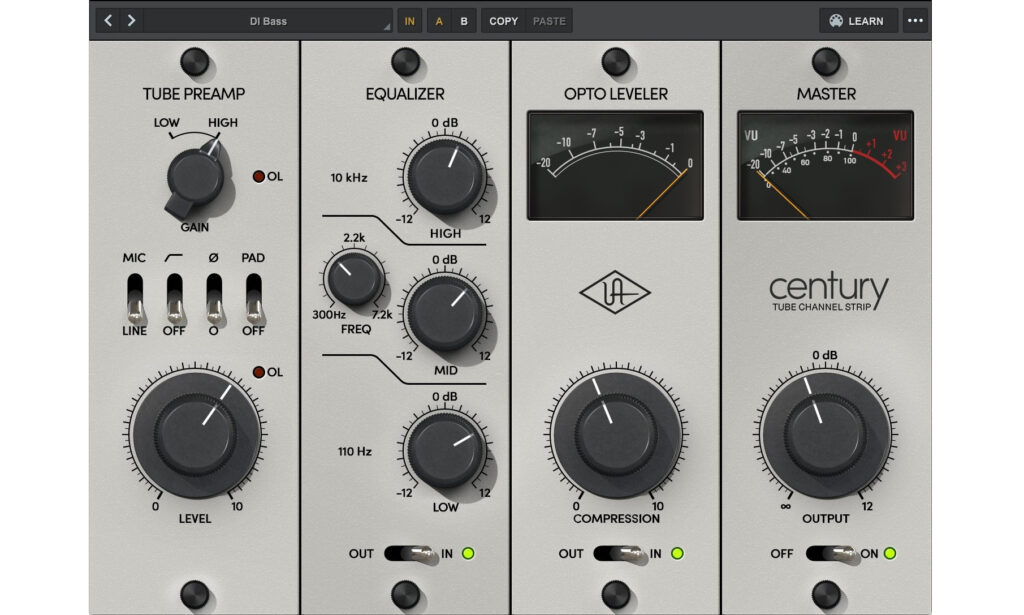 Das klare und reduzierte Design des Plugins ermöglicht schnelle Klanganpassungen.
