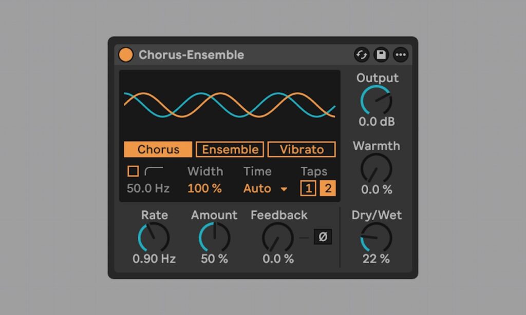Chorus-Ensemble in Live 12.4 (Bildquelle: Ableton)