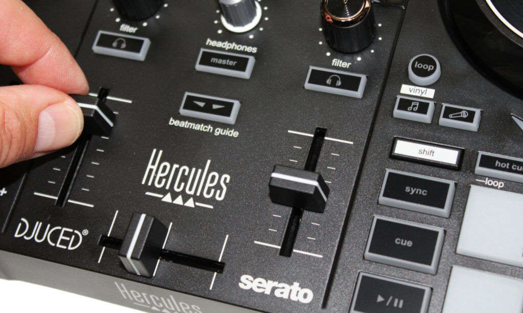 Die Fader am Mixer ...