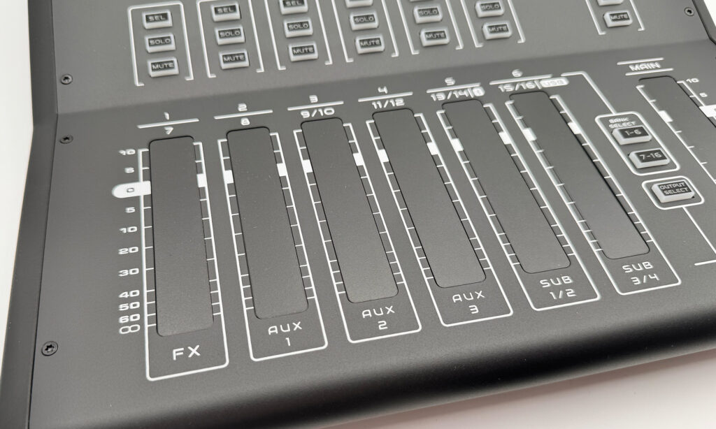 Die Touch-Fader des TMD16