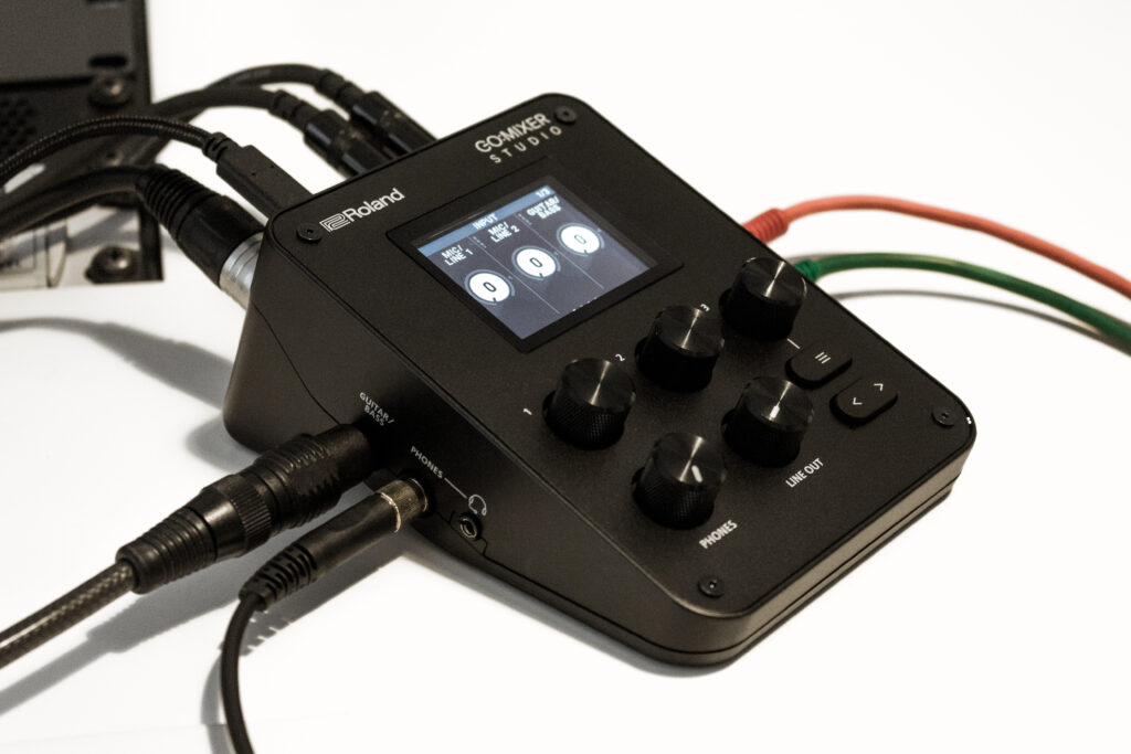 Roland Go:Mixer Studio angeschlossen