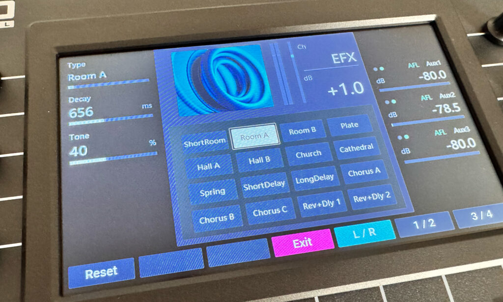Einen von sechzehn auswählbaren Effekten kann die Engine bedienen
