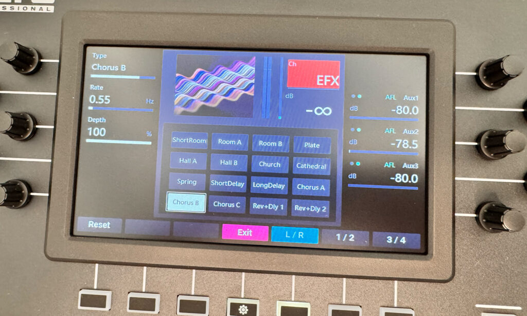 Die FX des Alto Professional TMD16 klingen soweit auf jeden Fall brauchbar