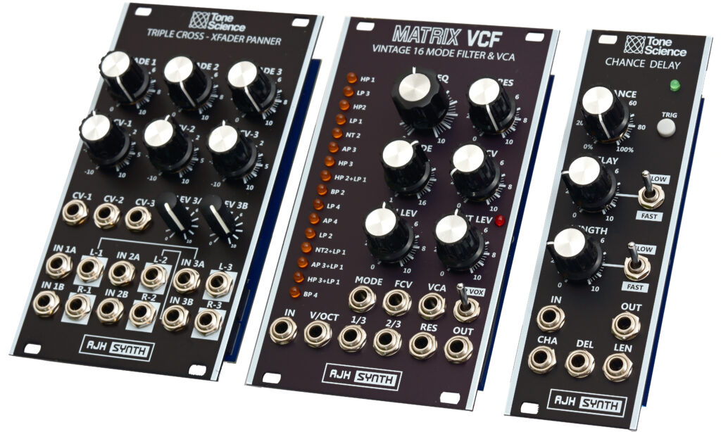 AJH Synth Matrix VCF & Tone Science Triple Cross & Chance Delay im Test