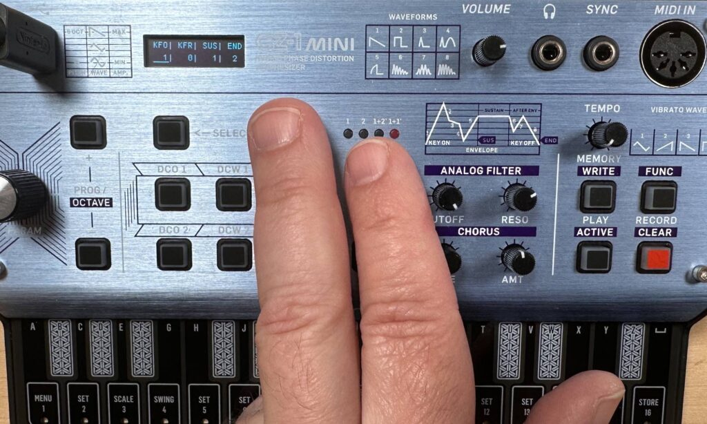 Behringer CZ-1 Mini: Panel.