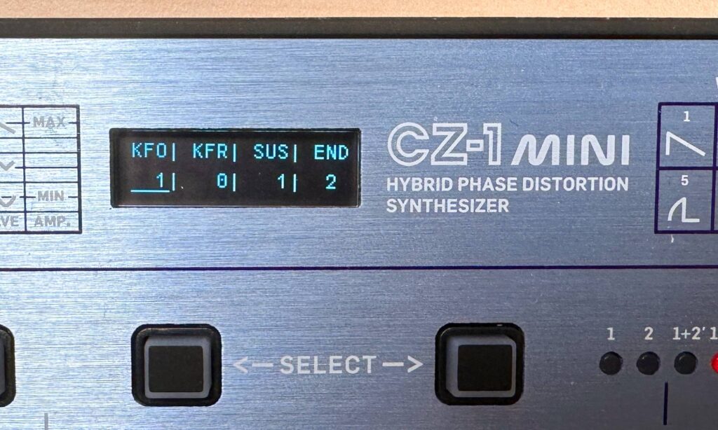 Behringer CZ-1 Mini: Display.