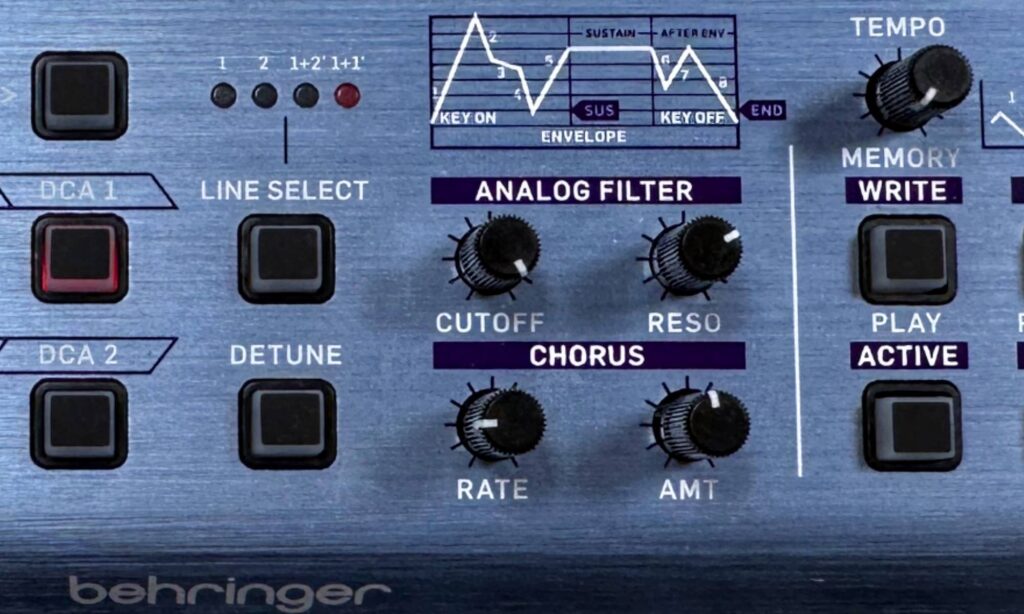 Behringer CZ-1 Mini: Filter.