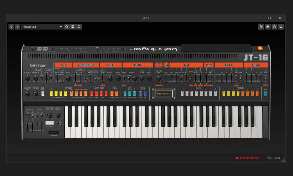 JT-16 VST (Bildquelle: Behringer)