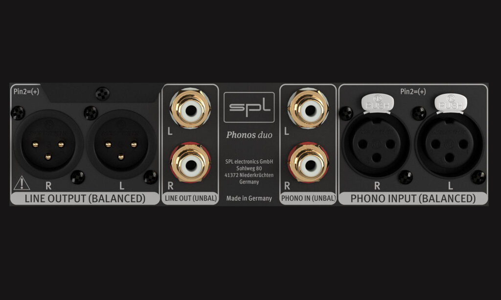 Rein und raus – jeweils Cinch und XLR (Copyright: SPL Electronics GmbH)