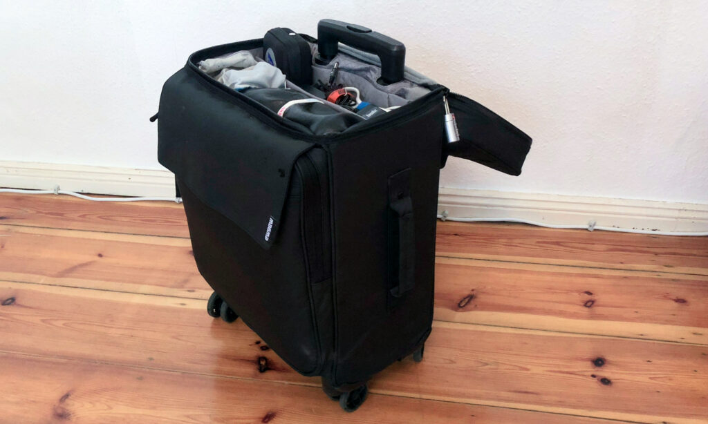 Der Magma Solid Blaze Cabin Trolley nutzt die erlaubte Kabinengepäckgröße der meisten Airlines perfekt aus (Foto: Mijk van Dijk)