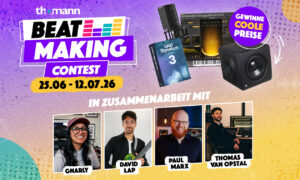 Thomann Beatmaking Contest 2026: Beats mit Sounds aus Treppendorf Artikelbild