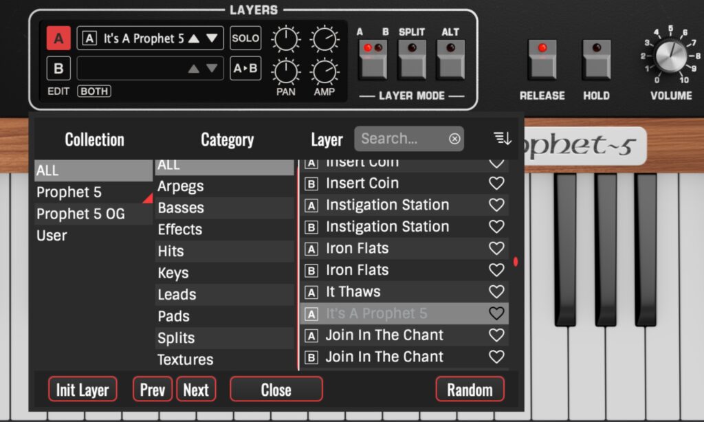 GForce Prophet-5: Layer.