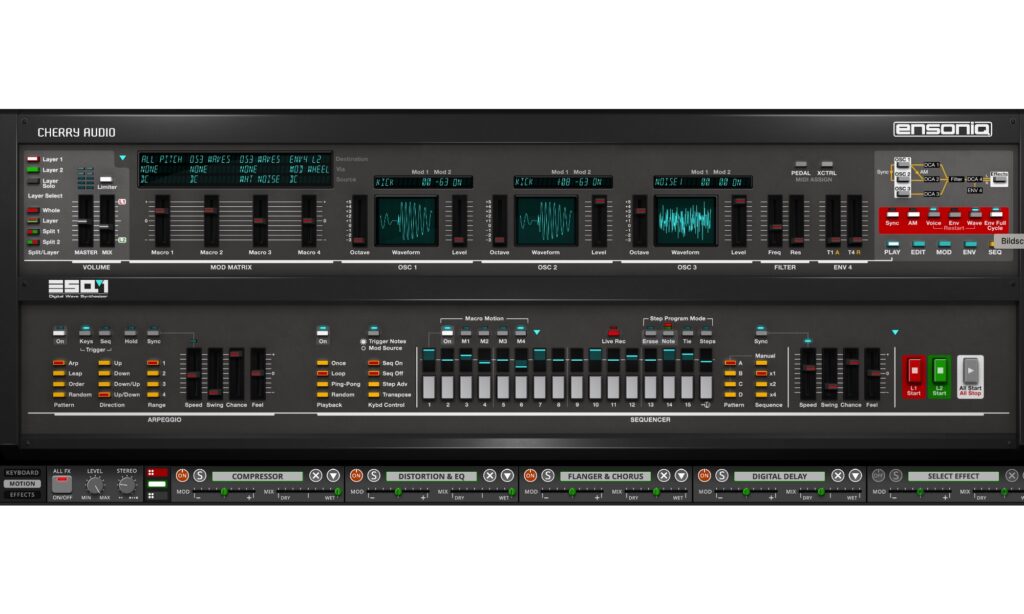 Cherry Audio ESQ-1: Programming.
