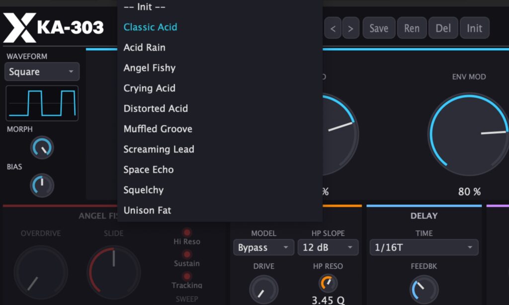 Kreuzberg Audio KA-303: Presets.