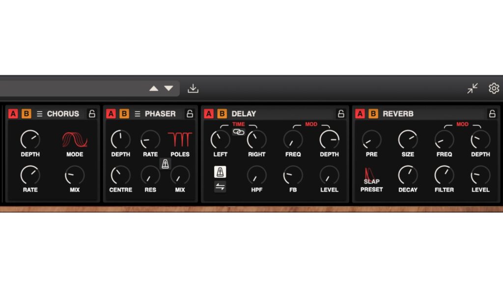 GForce Prophet-5: Effekte.