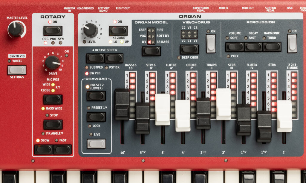 Alles im direkten Zugriff: Die Organ-Sektion des Nord Electro 7