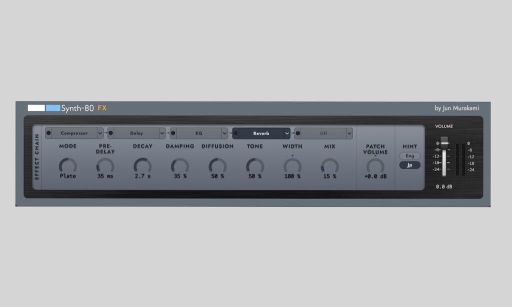 Synth-80 Effekte (Bildquelle: Jun Murakami)