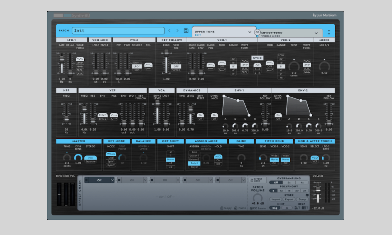 Jun Murakami Synth-80: Roland MKS-80 Super Jupiter Plug-in Artikelbild