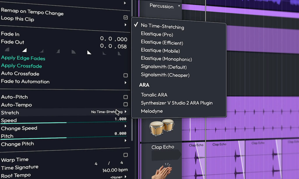 Waveform 14 ARA2 Einbindung (Bildquelle: Tracktion)