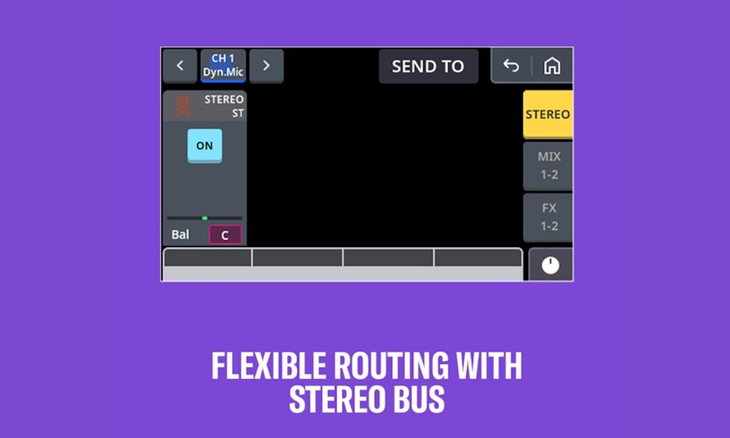 Stereo Routing (Bildquelle: Yamaha)