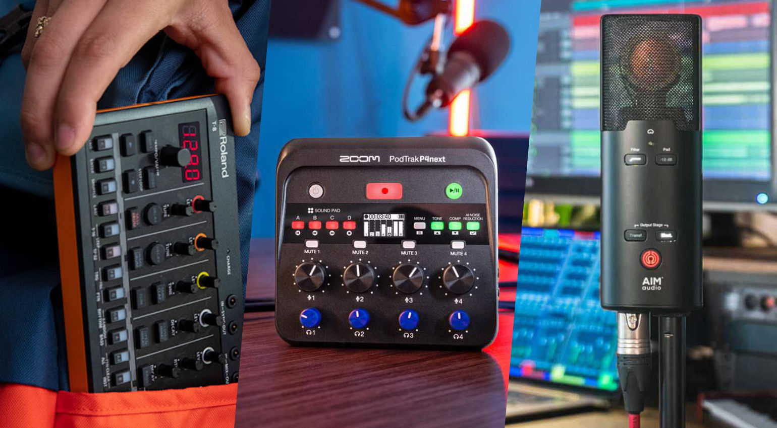 Deals der Woche von Roland, Zoom und Aim Audio