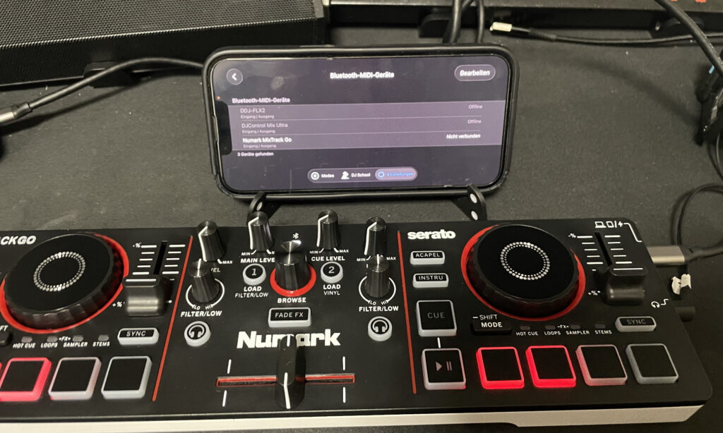 iPhone und Mixtrack Pro