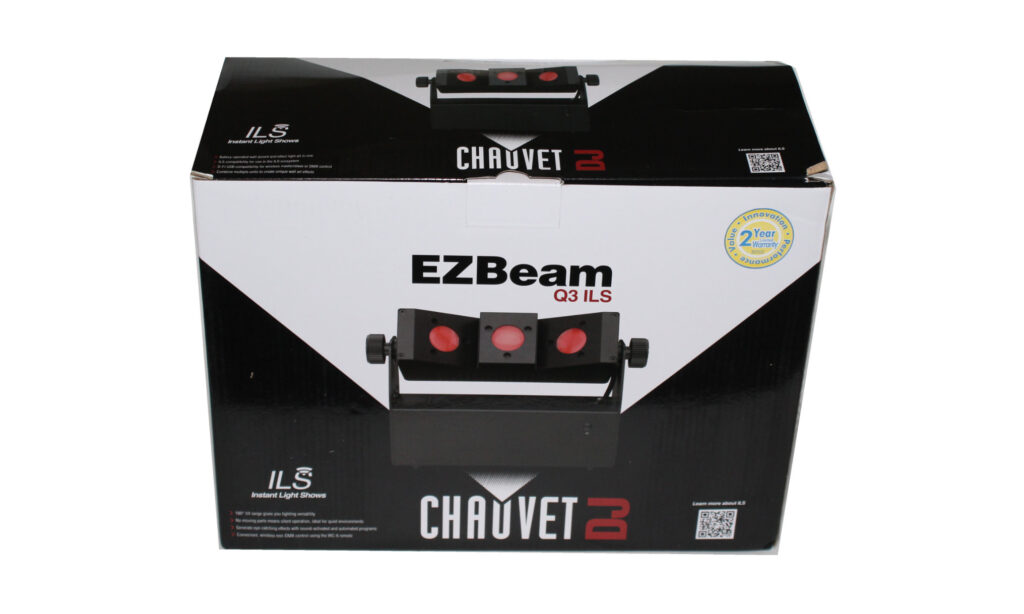 Karton des Chauvet DJ EZBeam Q3 ILS