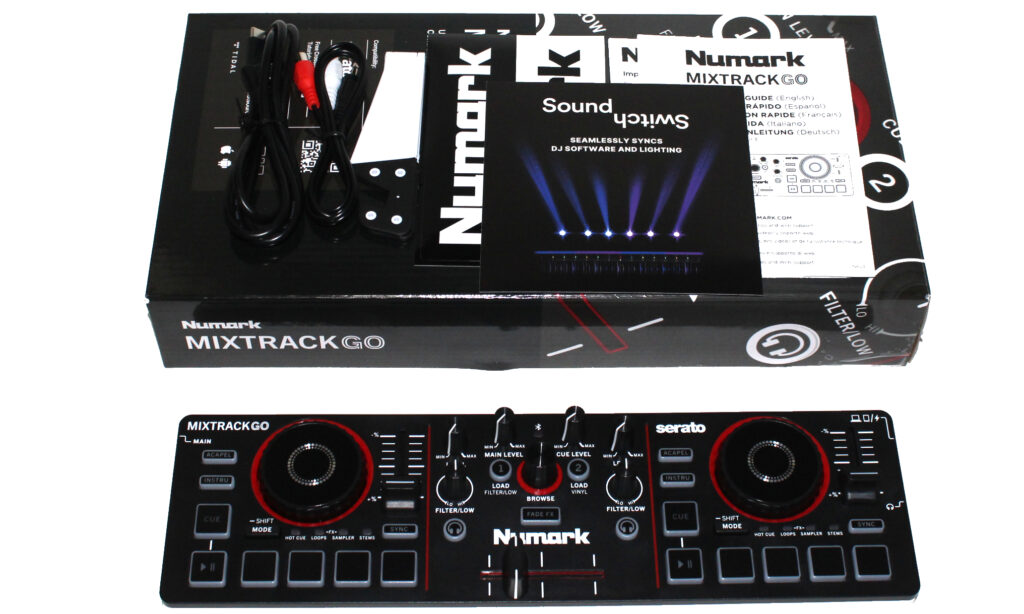 Lieferumfang des Numark Mixtrack Go