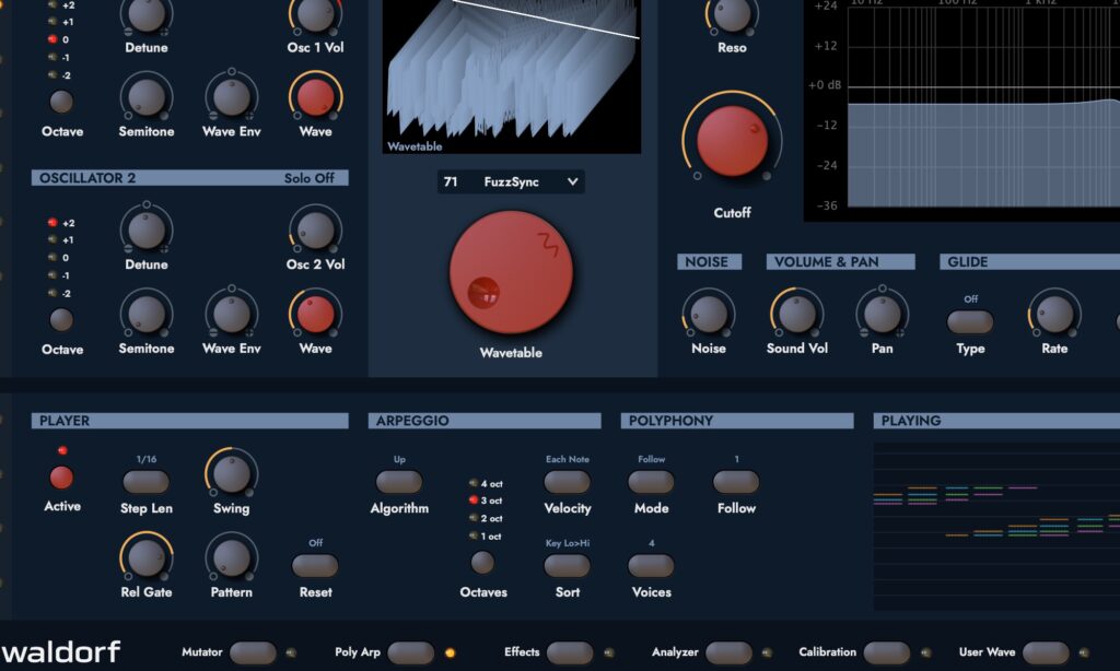 Waldorf Microwave 1 V2: Arpeggiator.