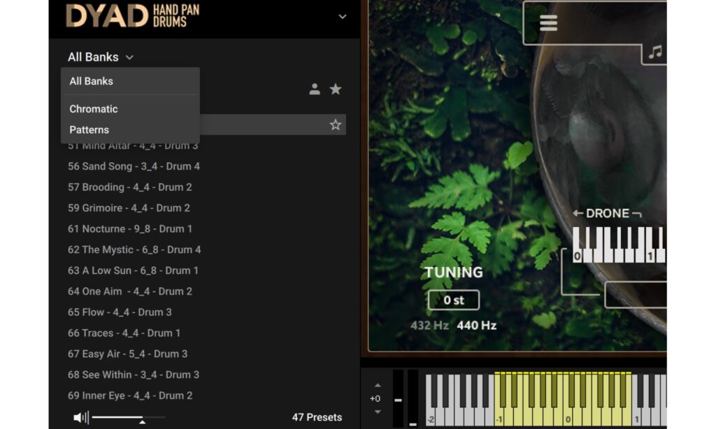 InSession Audio Hand Pan: Presets.