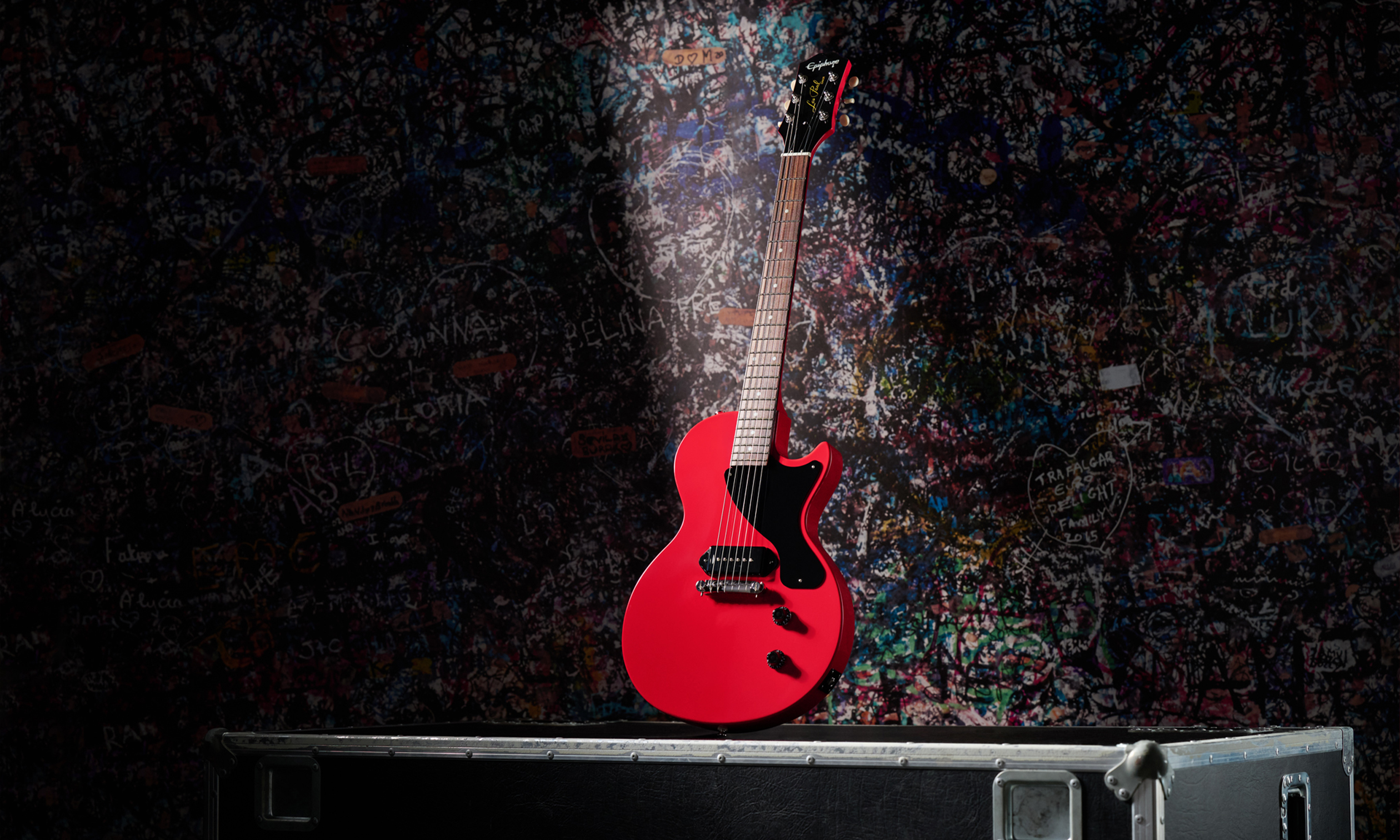 Epiphone Billie Joe Armstrong Les Paul Junior – feuerrotes Signature-Modell zum Mitnahmepreis Artikelbild