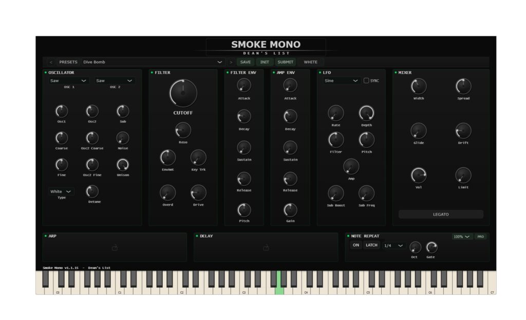 Das Interface des Plugins ist schlicht gestaltet.
