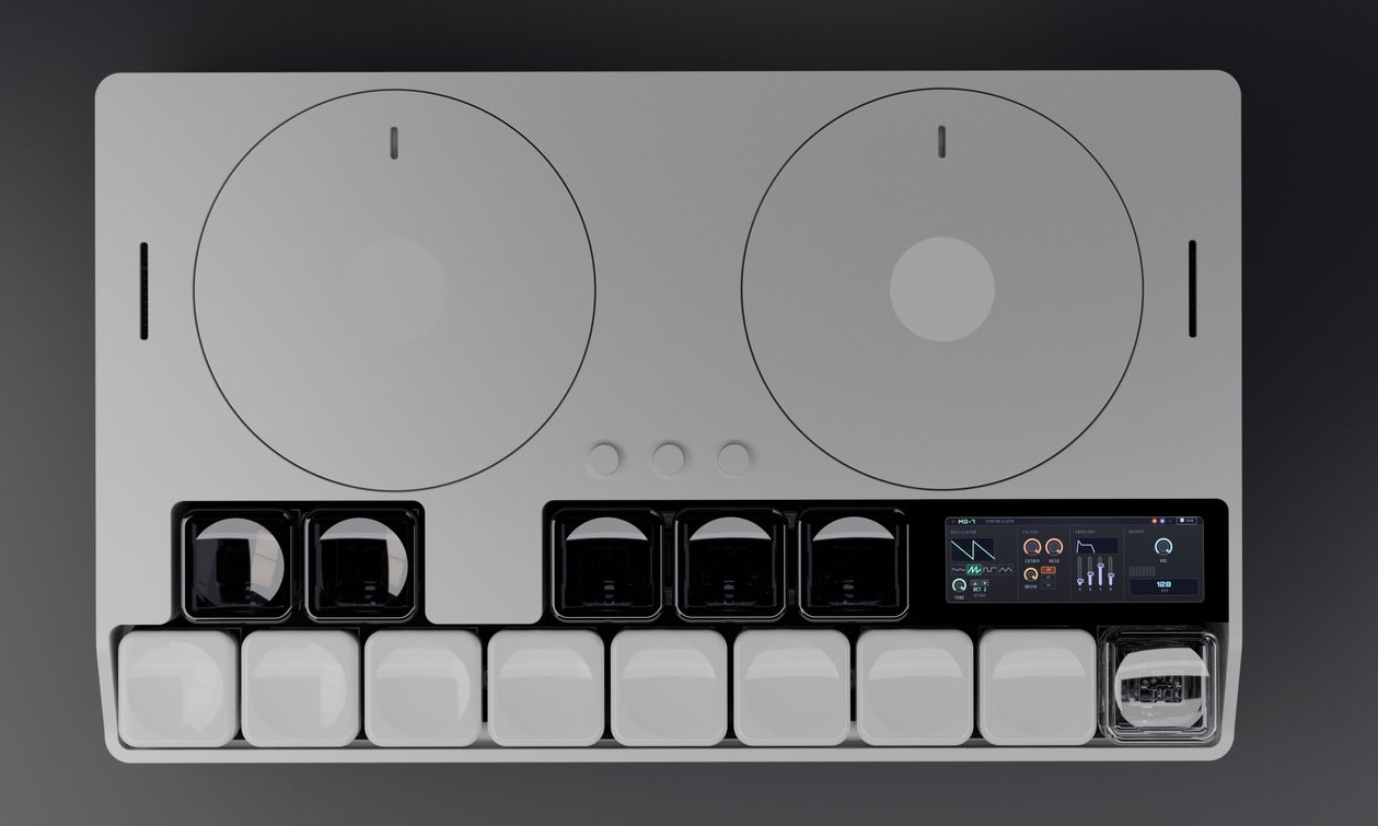 Mach Devices MD-7 Pocket Synthesizer mit motorisierten Scheiben Artikelbild