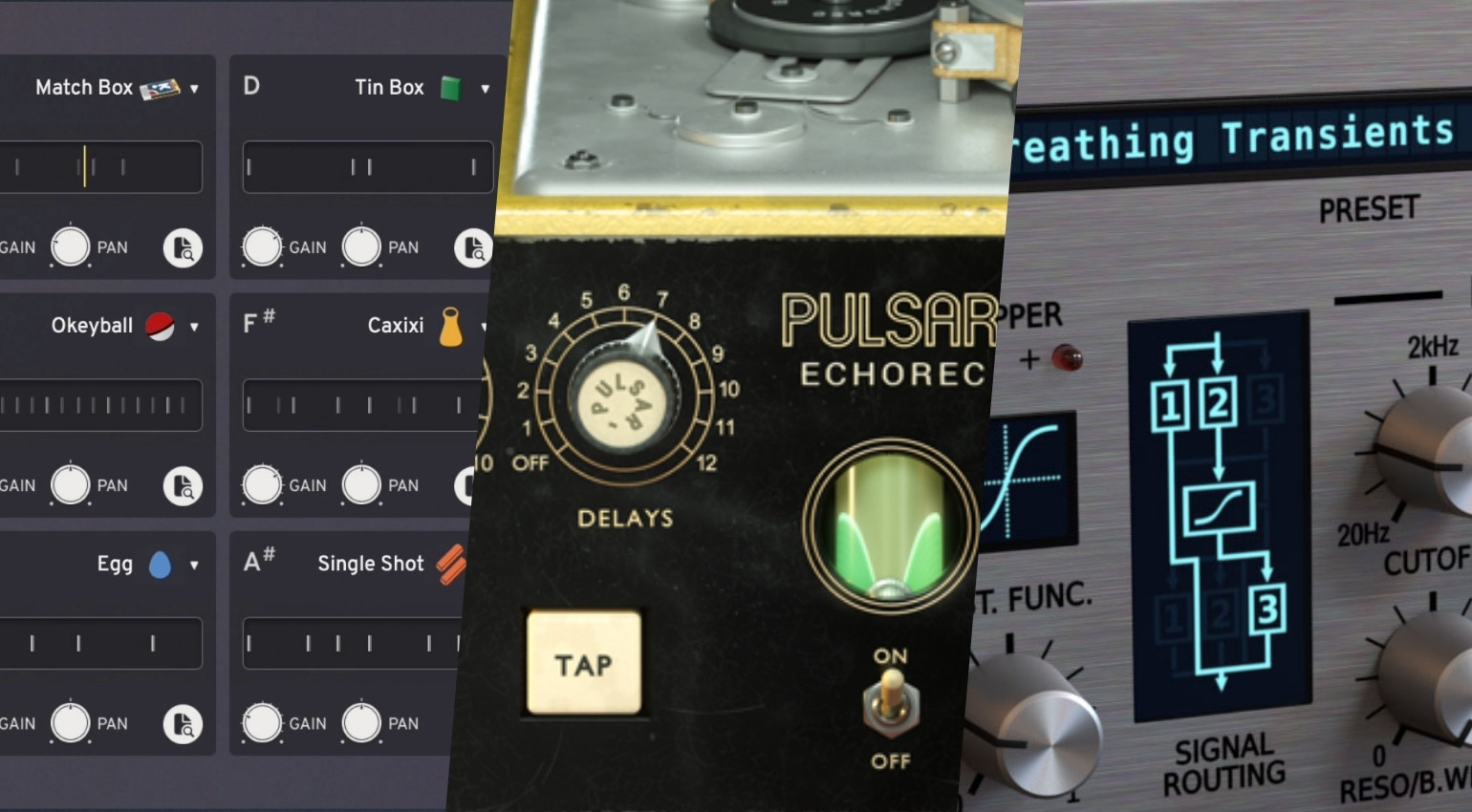 D16 Group, Pulsar Audio, Klevgrand: 3 starke Plugin-Deals für Distortion, Vintage-Echo und Shaker-Percussion