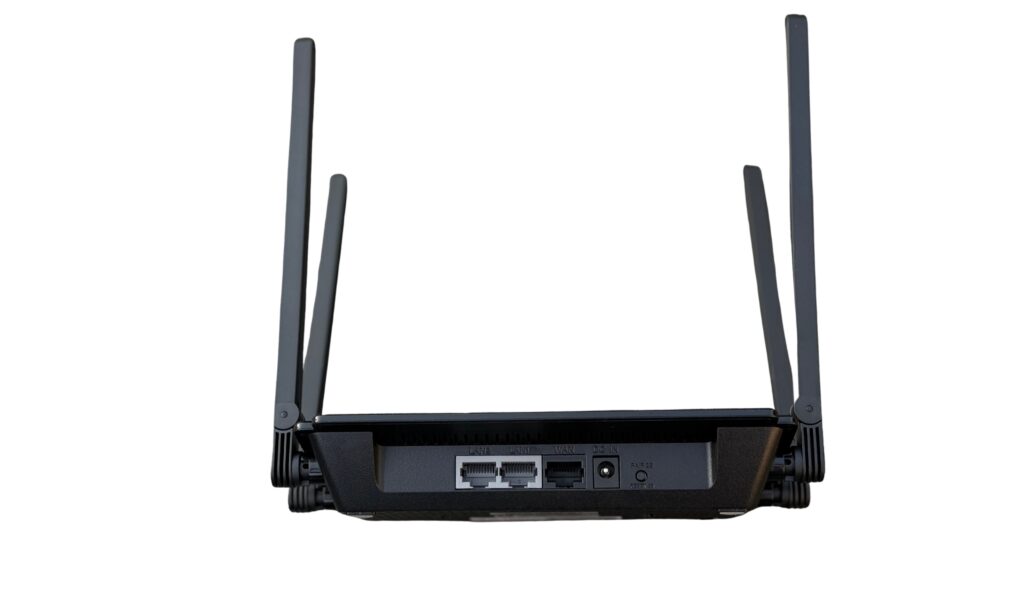 Die Rückseite des Swissonic Basic Routers MKIII