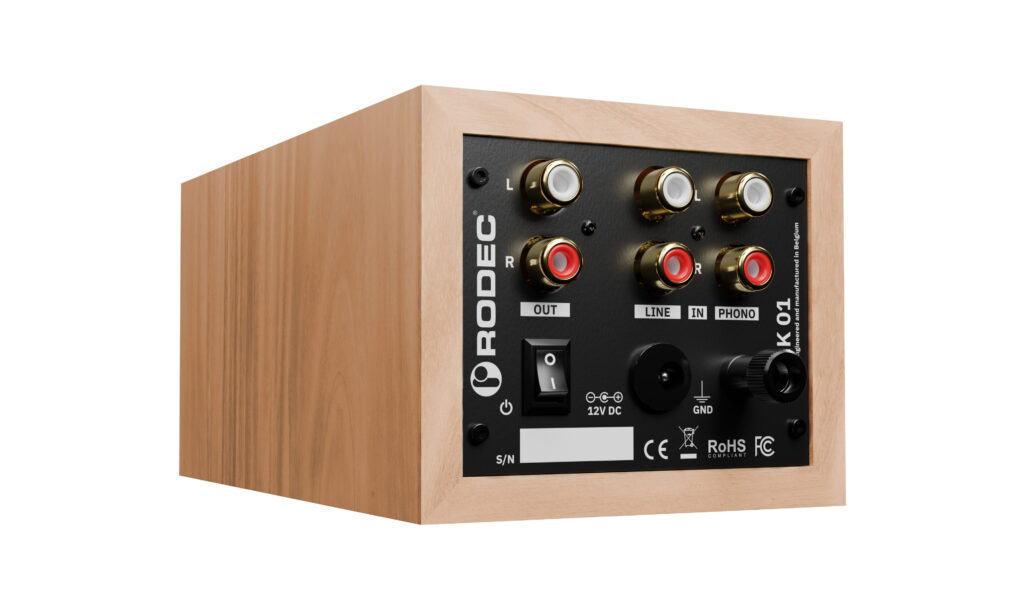 Rodec Bunk 01 Elm Black Test: Das Backpanel wartet wie gewohnt mit den zu erwartbaren Schnittstellen auf (Bild: Rodec)