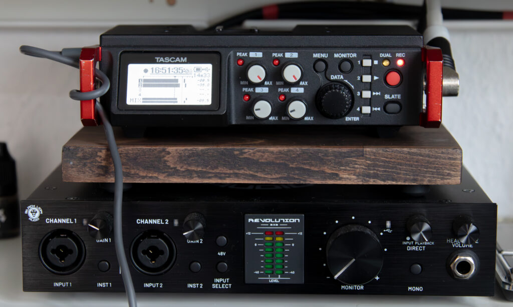 Recording: Tascam DR701D mit 96 kHz und 24 Bit