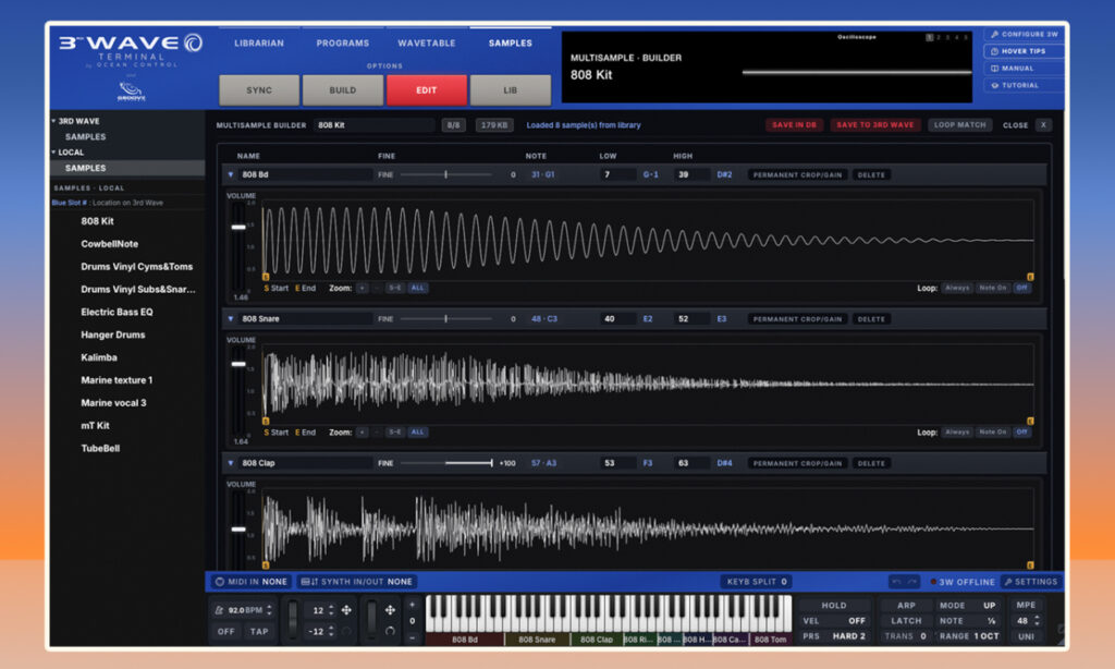  3rd Wave Terminal Sample-Editor (Bildquelle: Groove Synthesis) 