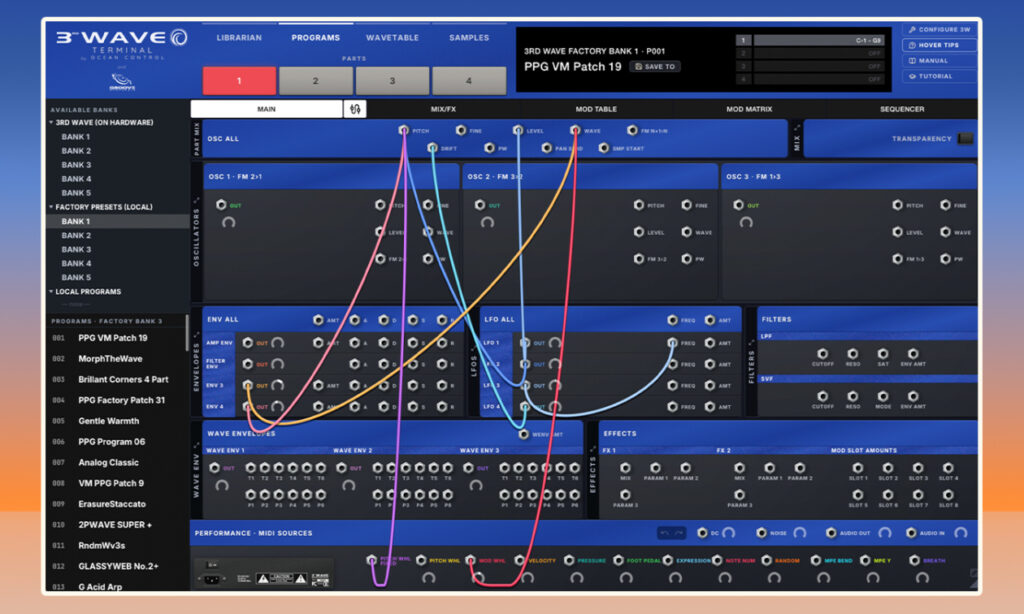  3rd Wave Patch-Cable Mod-Matrix (Bildquelle: Groove Synthesis) 