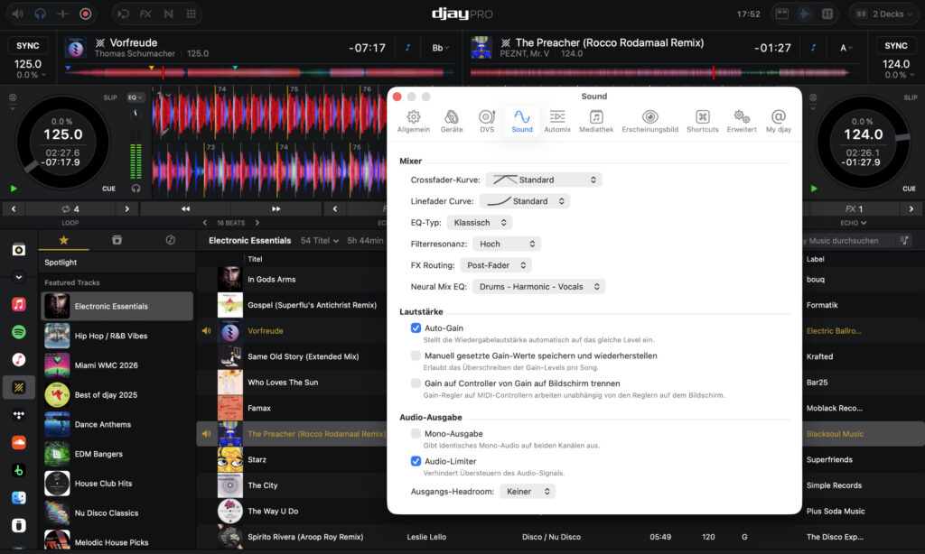 Autogain djay